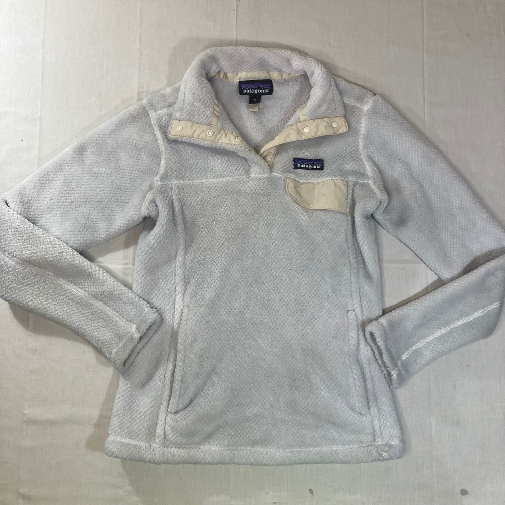 Patagonia Womens Re-Tool Snap-T Polartec Fleece Pullover Grey XS 25442